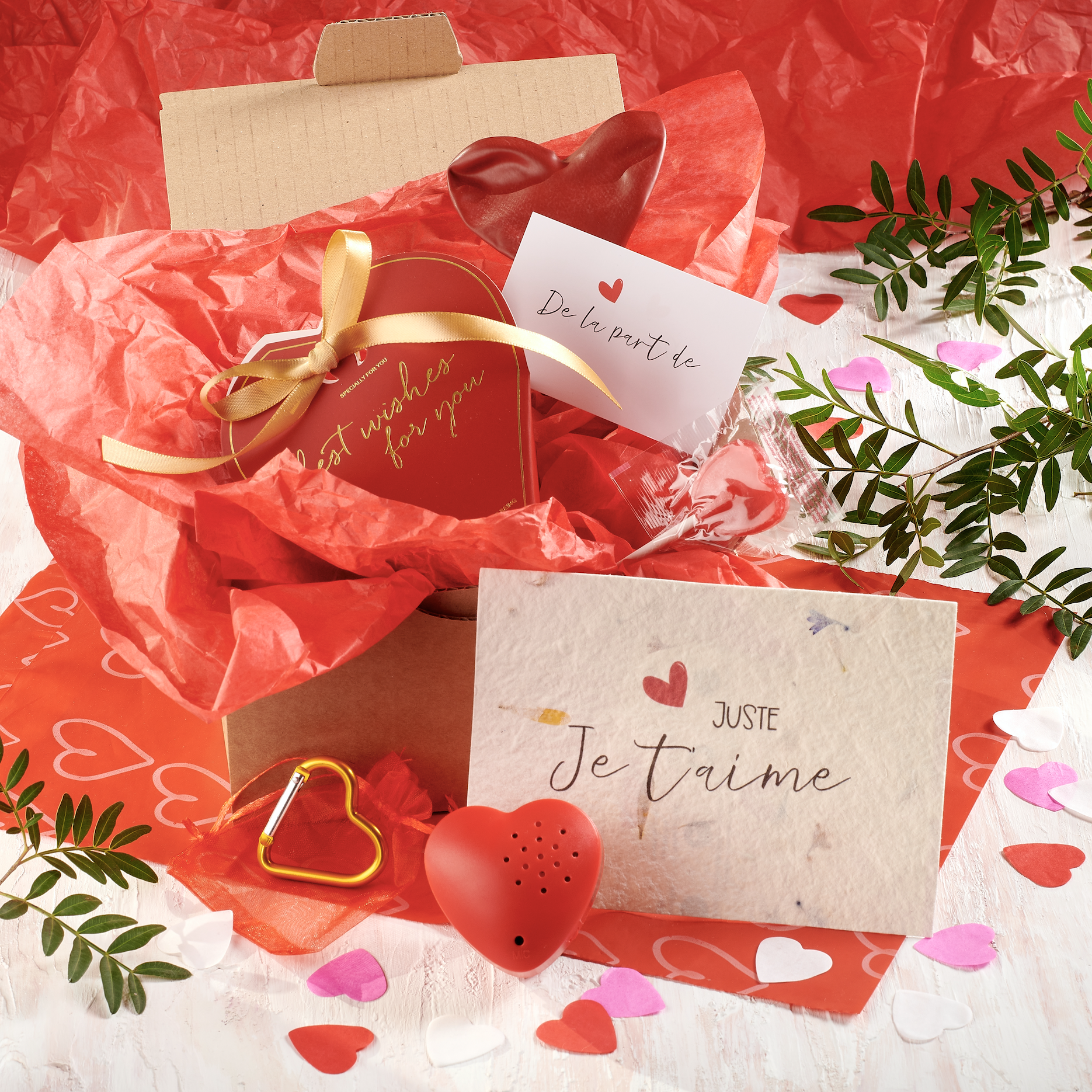 Box coeur enregistreur Saint Valentin